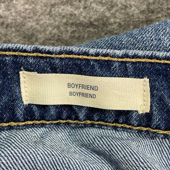 Universal Thread Boyfriend Denim Jeans Women’s Size 2/26R Cuffed Patched‎ - Picture 5 of 12
